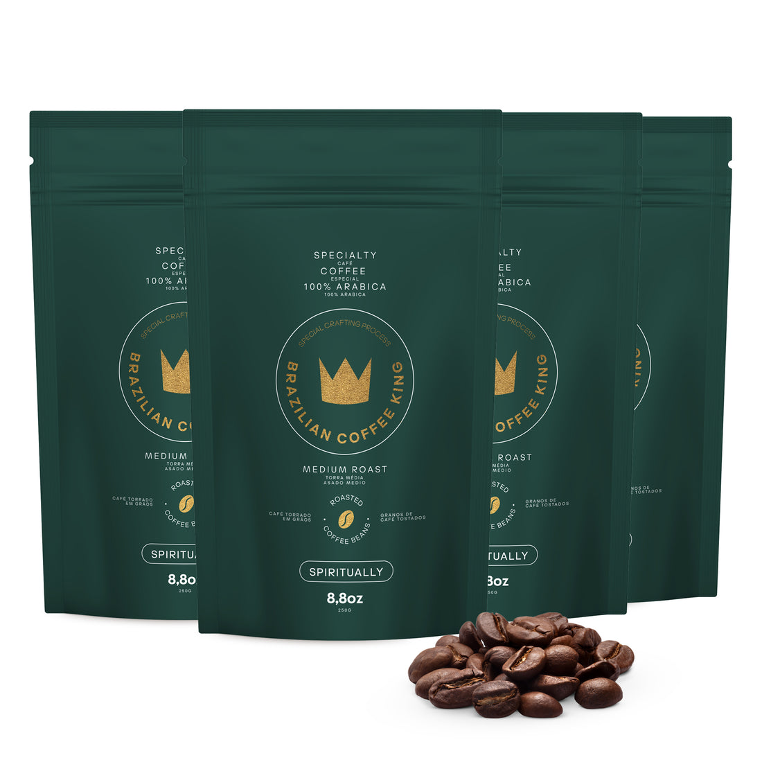 Kit 4 Unidades Café Especial Spiritually - Grãos
