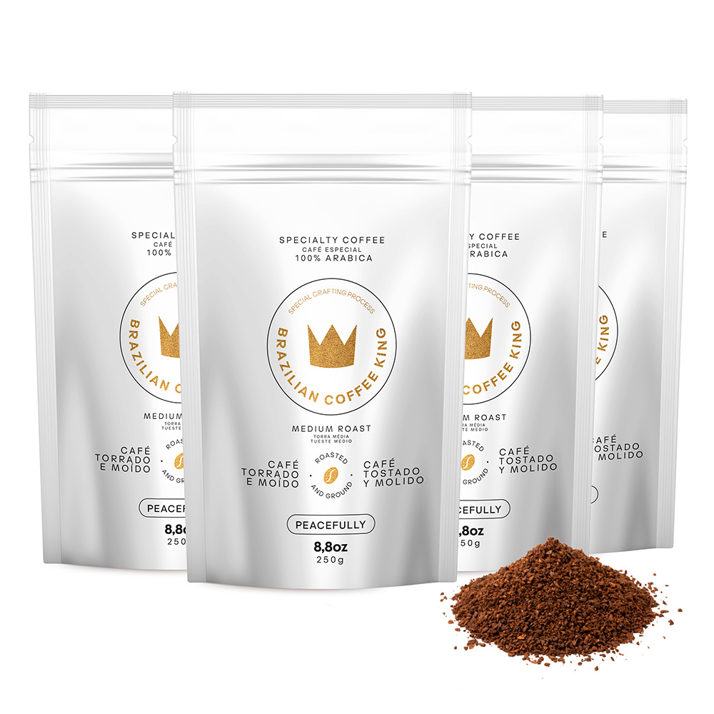 Kit 4 Unidades Café Especial Peacefully - Moído