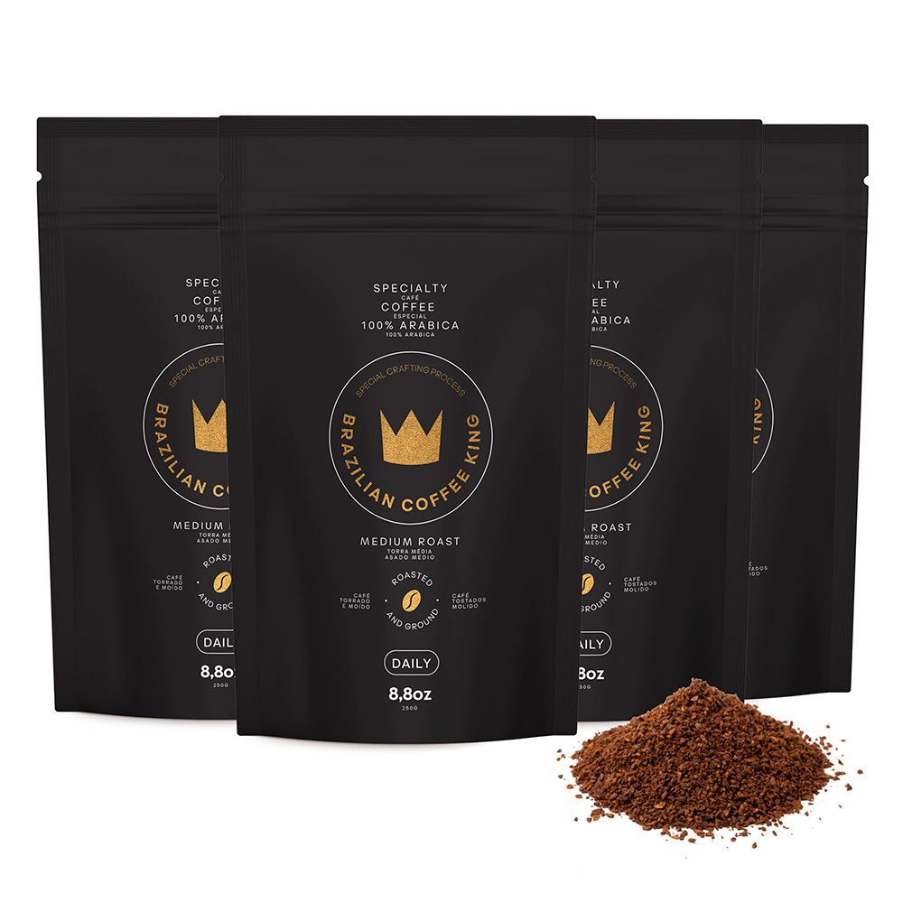 Kit 4 Unidades Café Especial Daily - Moído