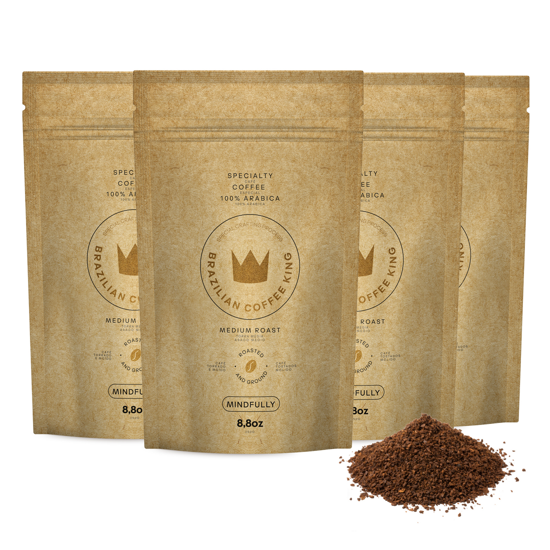 Kit 4 Unidades Café Especial Mindfully - Moído