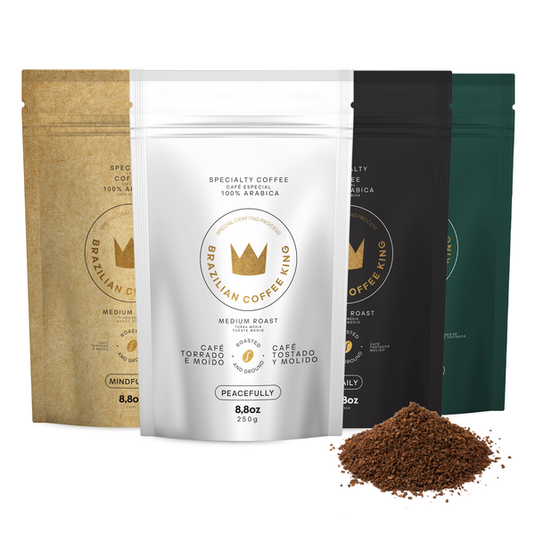 Kit Variedade com 4 Cafés Especiais Moídos